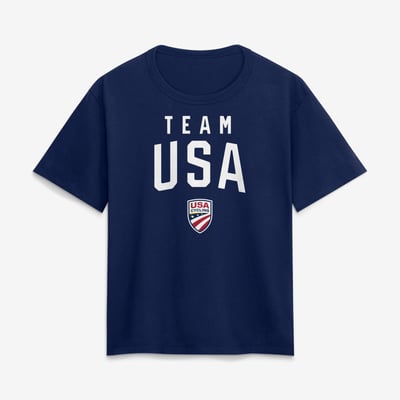 Team USA Women's Summer Games Cycling T-Shirt - Navy